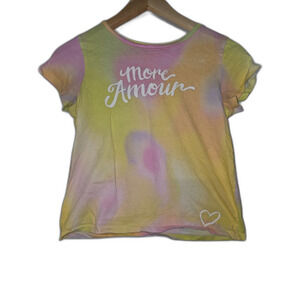 Old Navy “More Amour” Pastel Tie-Dye Graphic Tee – Girls L (10/12)
